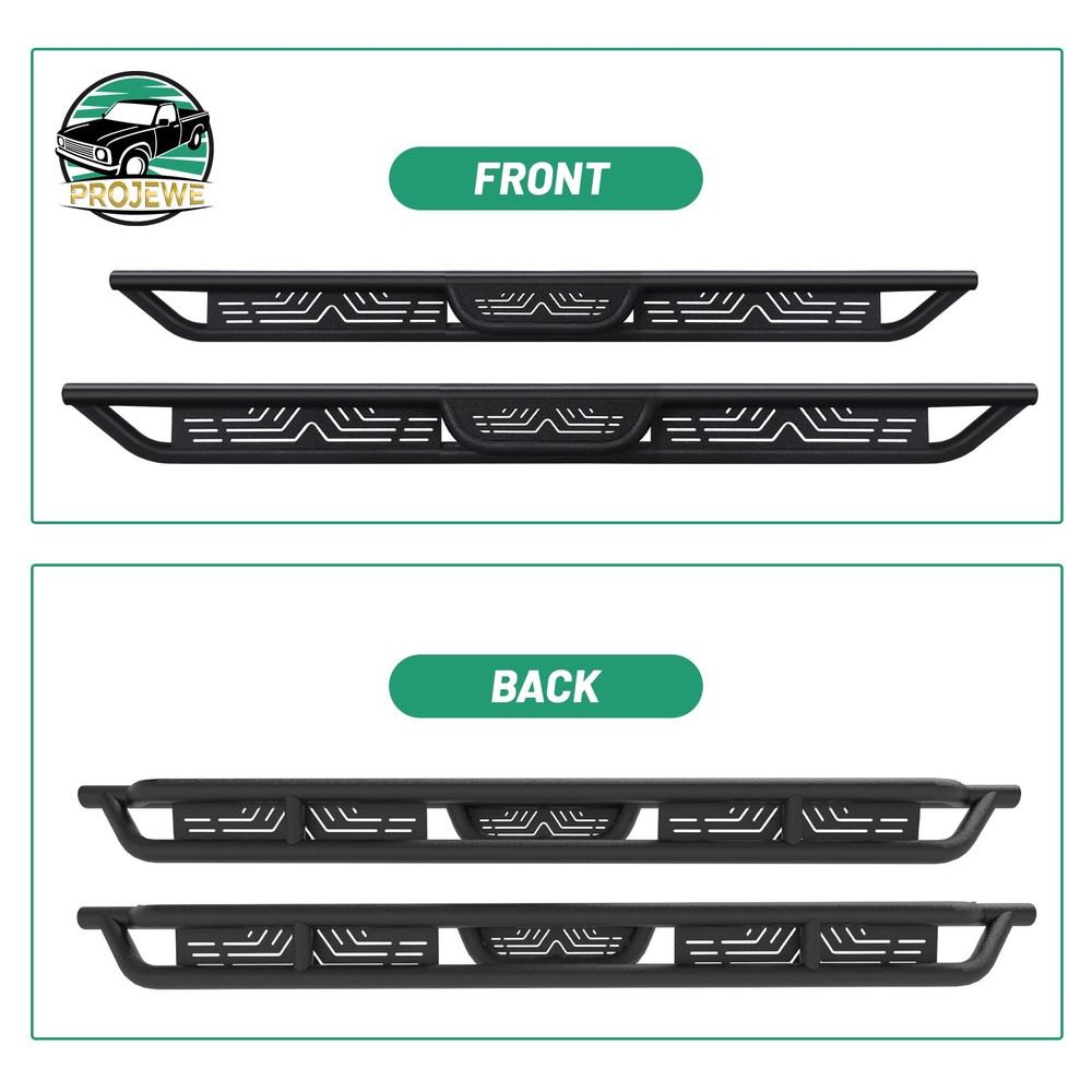 Running Board Side Step Bars Nerf Bars For 2009-2018 Dodge Ram 1500 Crew Cab