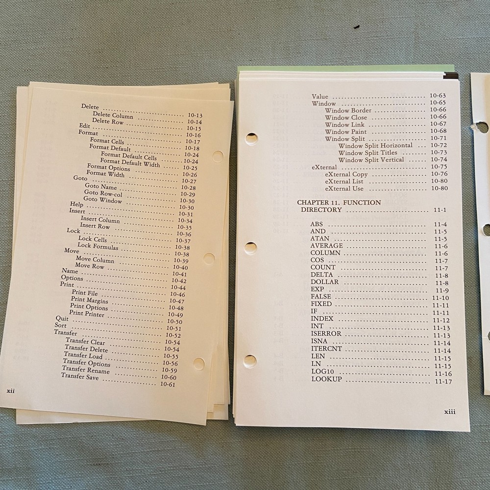IBM PC Computer Professional Multiplan Electronic Worksheet Microsoft 1983 V 1.1