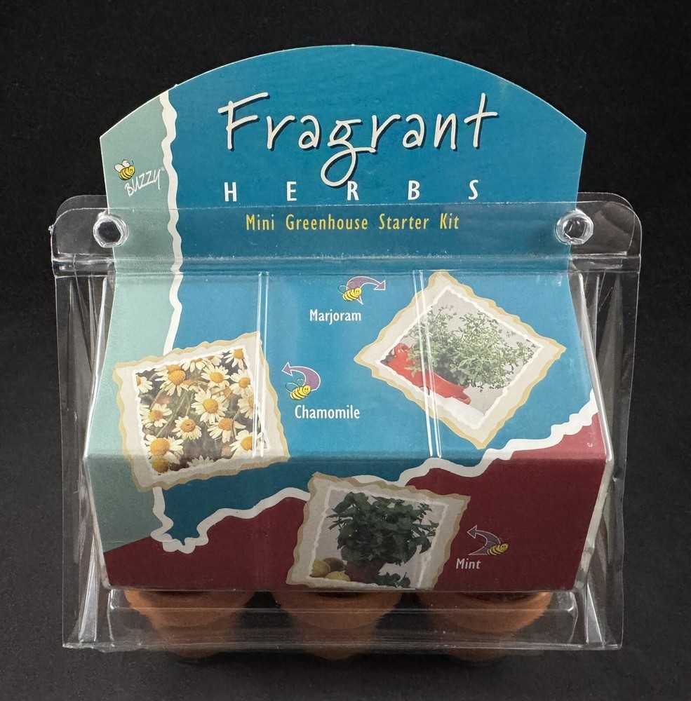 Buzzy Fragrant Herbs Mini Greenhouse Starter Kit