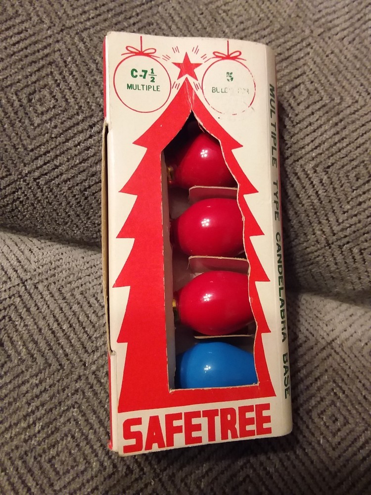 Vintage C7 1/2 Christmas Light Bulbs