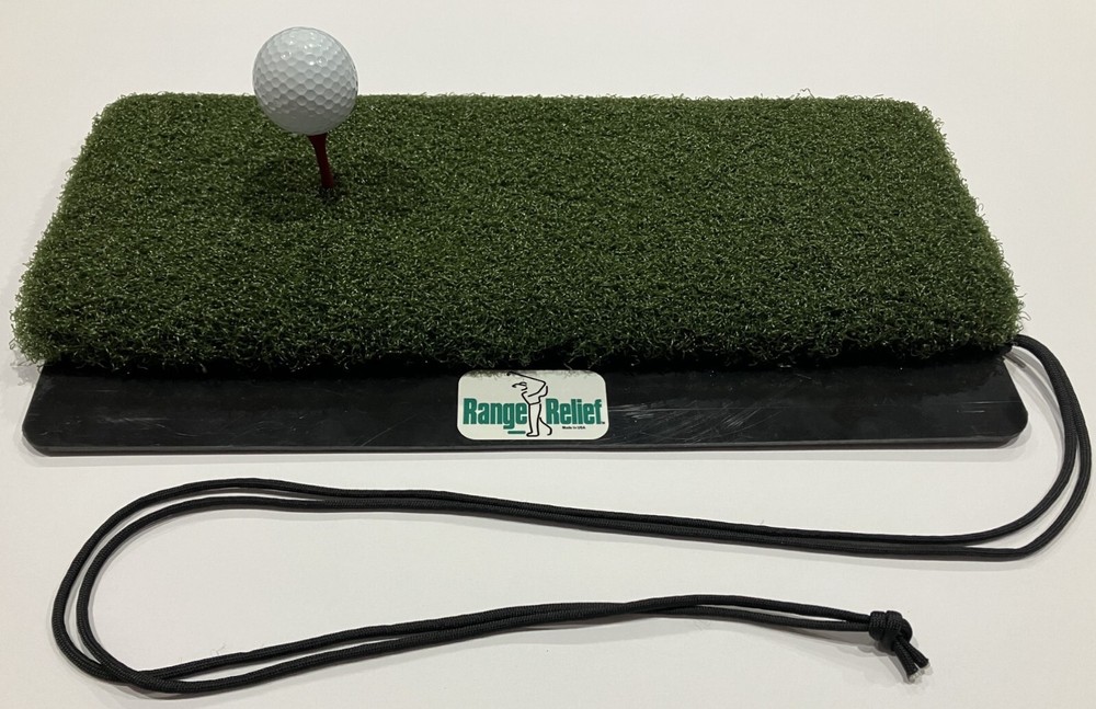 Golf Practice Hitting Mat Original RangeRelief Premium Turf Portable