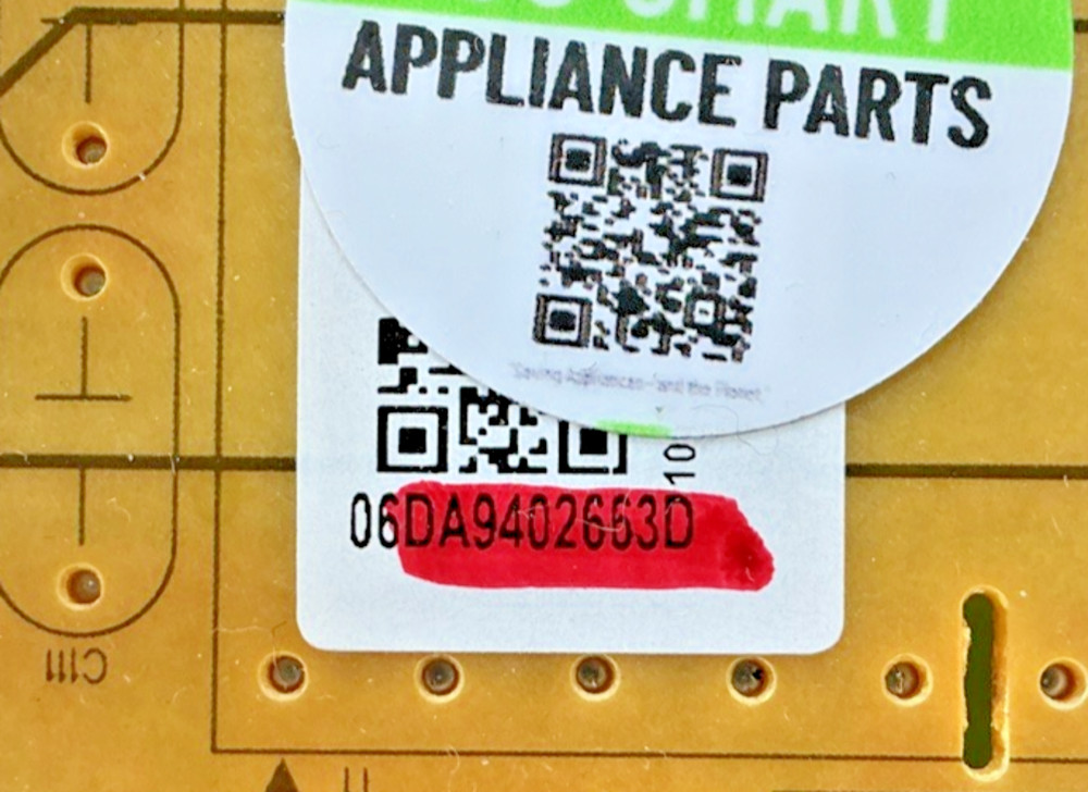 DA94-02663D OEM Samsung Refrigerator Main Control Board Replacement