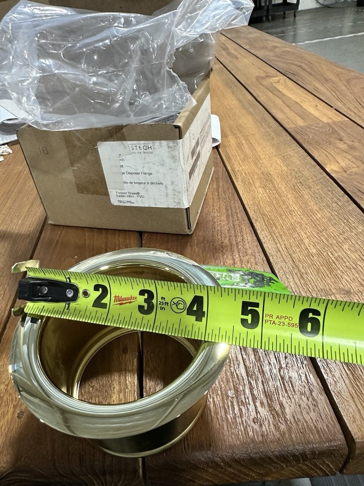 BRASSTECH GARBAGE DISPOSER FLANGE Satin Brass