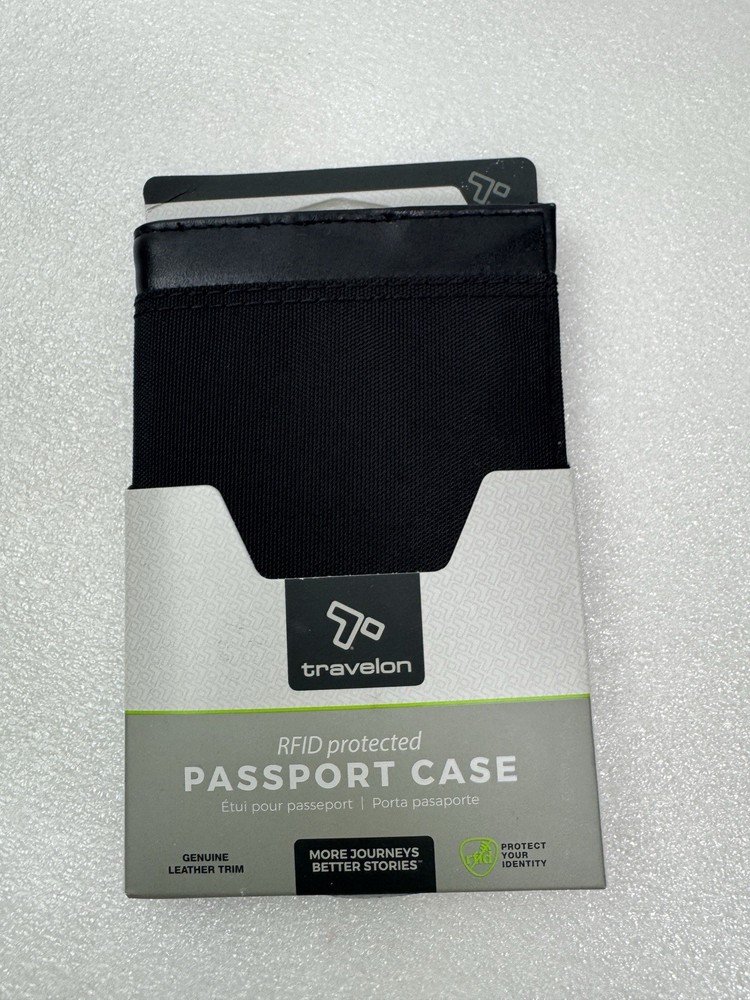 Travelon RFID Blocking Passport Case, Black, One Size