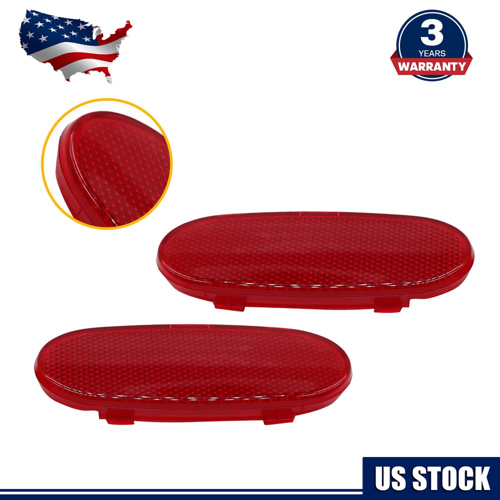 Inner Front Door Panel Reflector Light Trim For 2003-2009 Dodge Ram 2500/3500