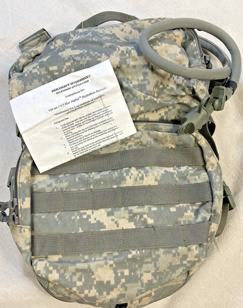 Skilcraft Hydramax Maximum Backpack w 120 oz 3L Alpha Hydration System ACU