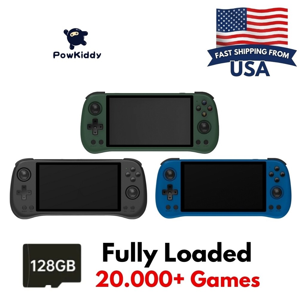 Powkiddy X55 Retro Handheld Game Console 128GB Linux System 5.5 inch Screen