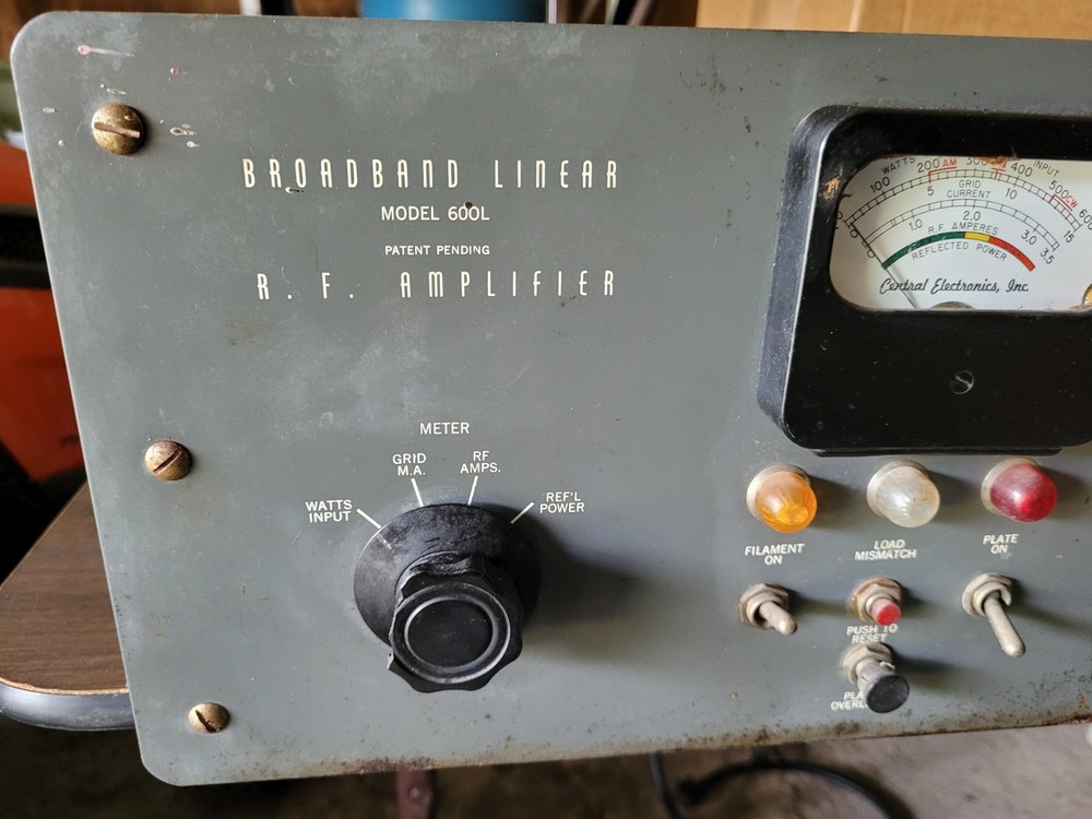 Central Electronics 600L Broadband Linear RF Amplifier Rare! READ EVERYTHING