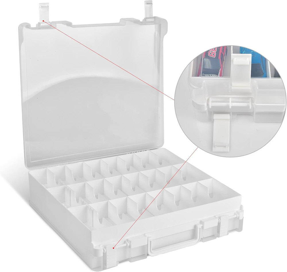 Double Sided Toy Storage Organizer Case Box Container Carrier 48 Compartments