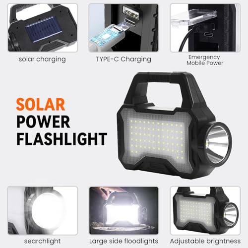 Solar Flashlight,Multifunctional Flashlight Solar Flashlight,led Flashlight