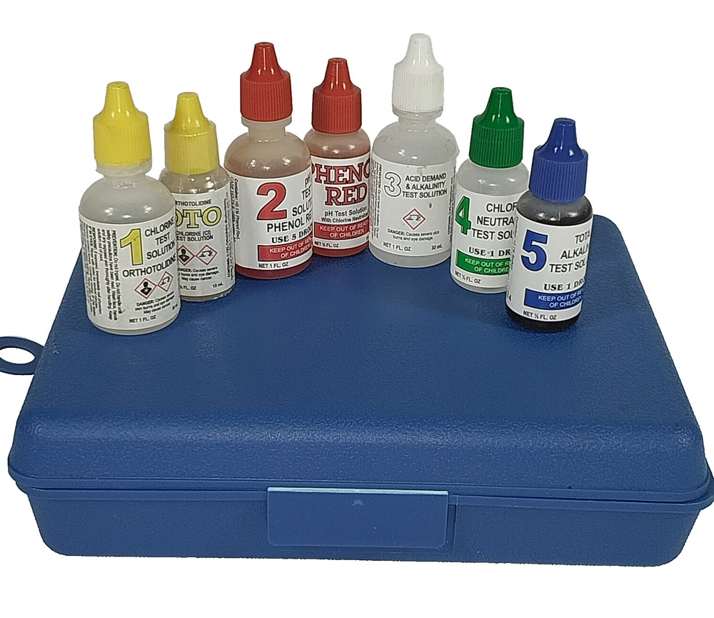 Complete Pool & Spa Test Kit - High Range 2 oz Reagents for Hassle-Free Testing