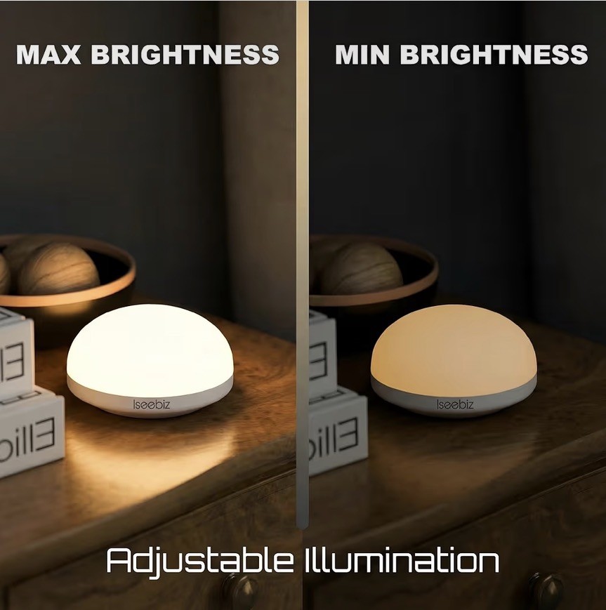 LED Control Smart Bedside Night Light Touch Lamp Bedside Wireless Rechargeable
