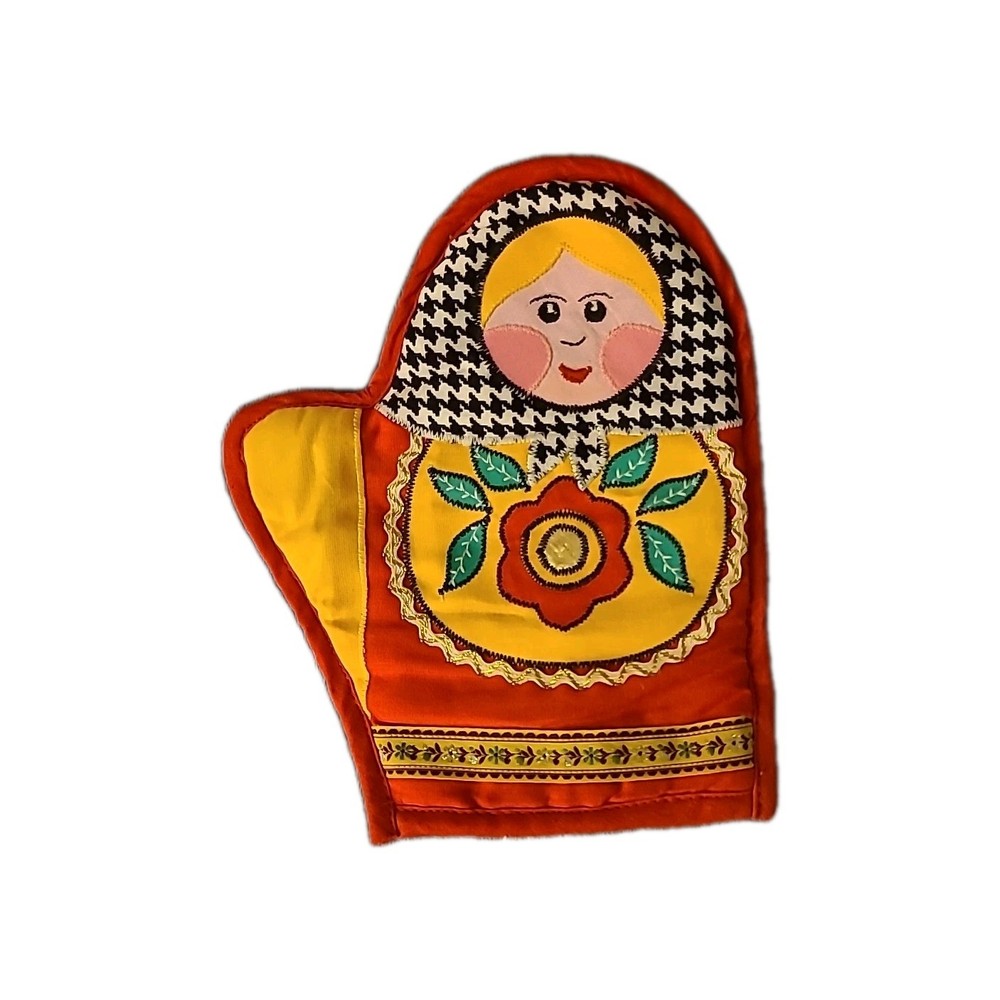 Набор Для Кухни Из 10 Предметов Хохлома 100% Хлопок. Новый.