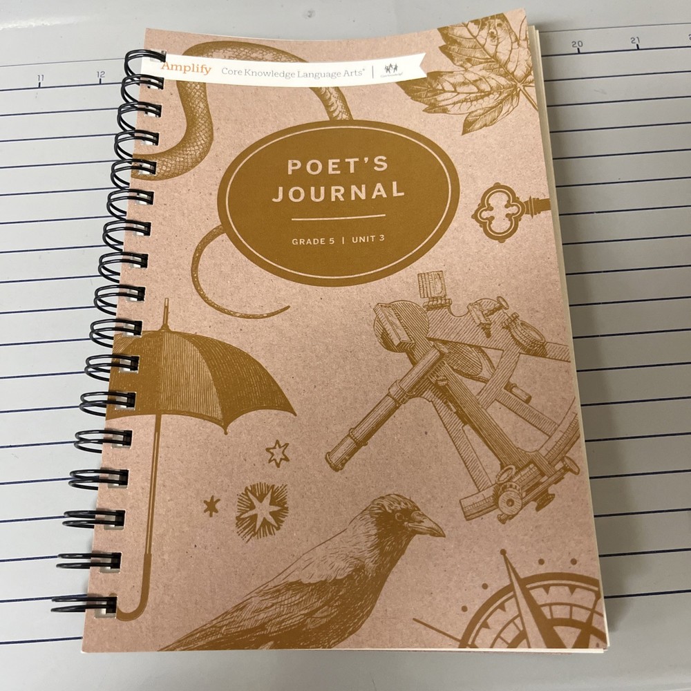 New Amplify Core Knowledge Language Arts Poet's Journal Grade 5 Unit 3 Book