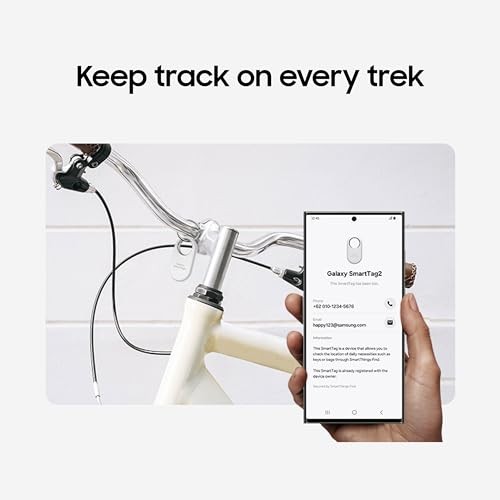 SAMSUNG GALAXY SMARTTAG2, BLUETOOTH TRACKER, ITEM FINDER - WHITE