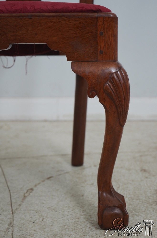 65223EC: Pair Bench Made Chippendale Mahogany Side Chairs
