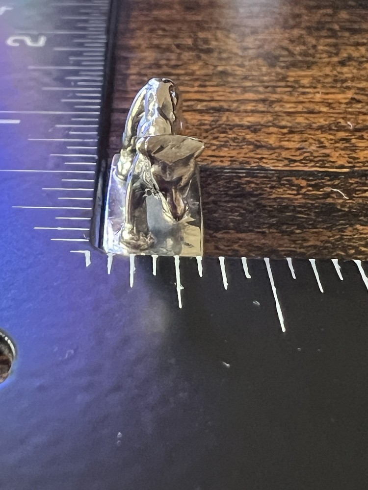 Solid Silver Miniature Bear 925