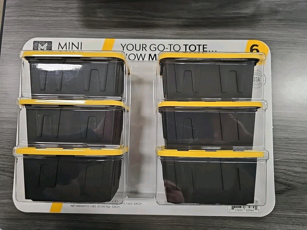 Members Mark Stackable Mini Tote 6 Pack