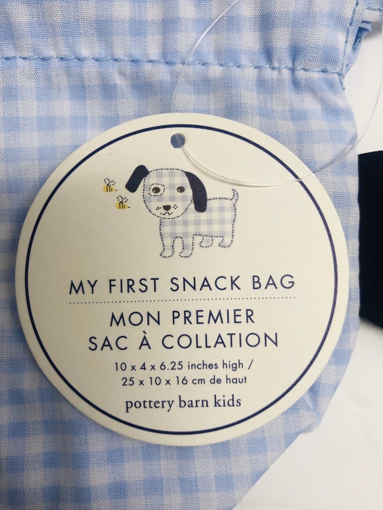 Pottery Barn My First Snack Bag, Blue,