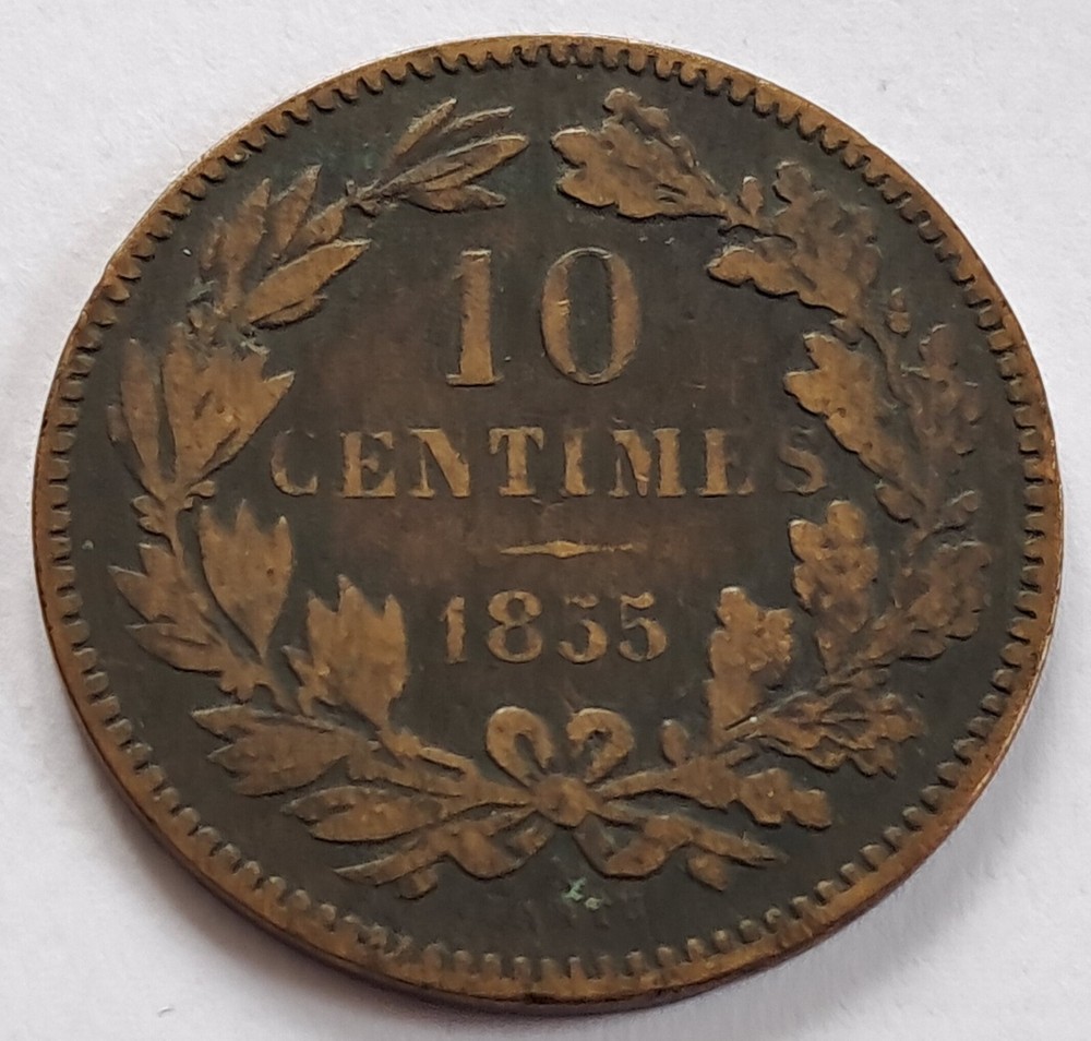 Luxembourg, 10 Centimes 1855