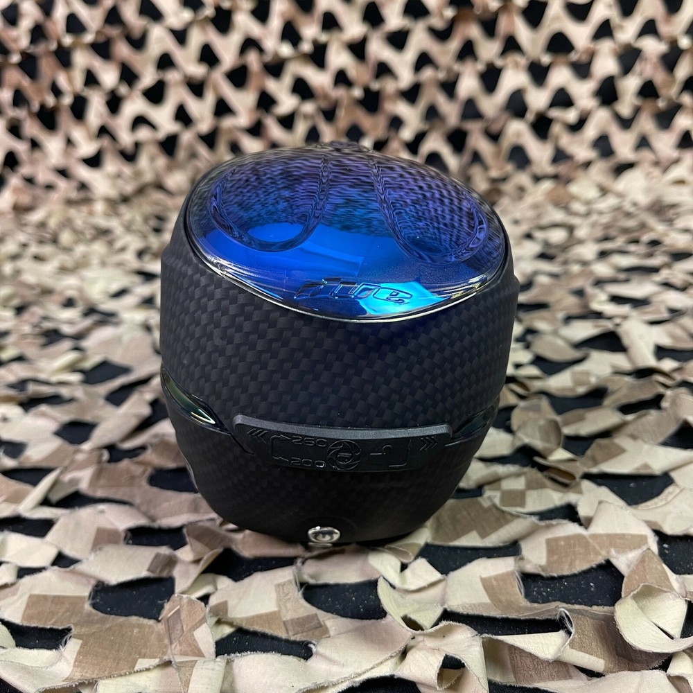 NEW Dye Rotor R2 Paintball Loader - Carbon/Blue Ice