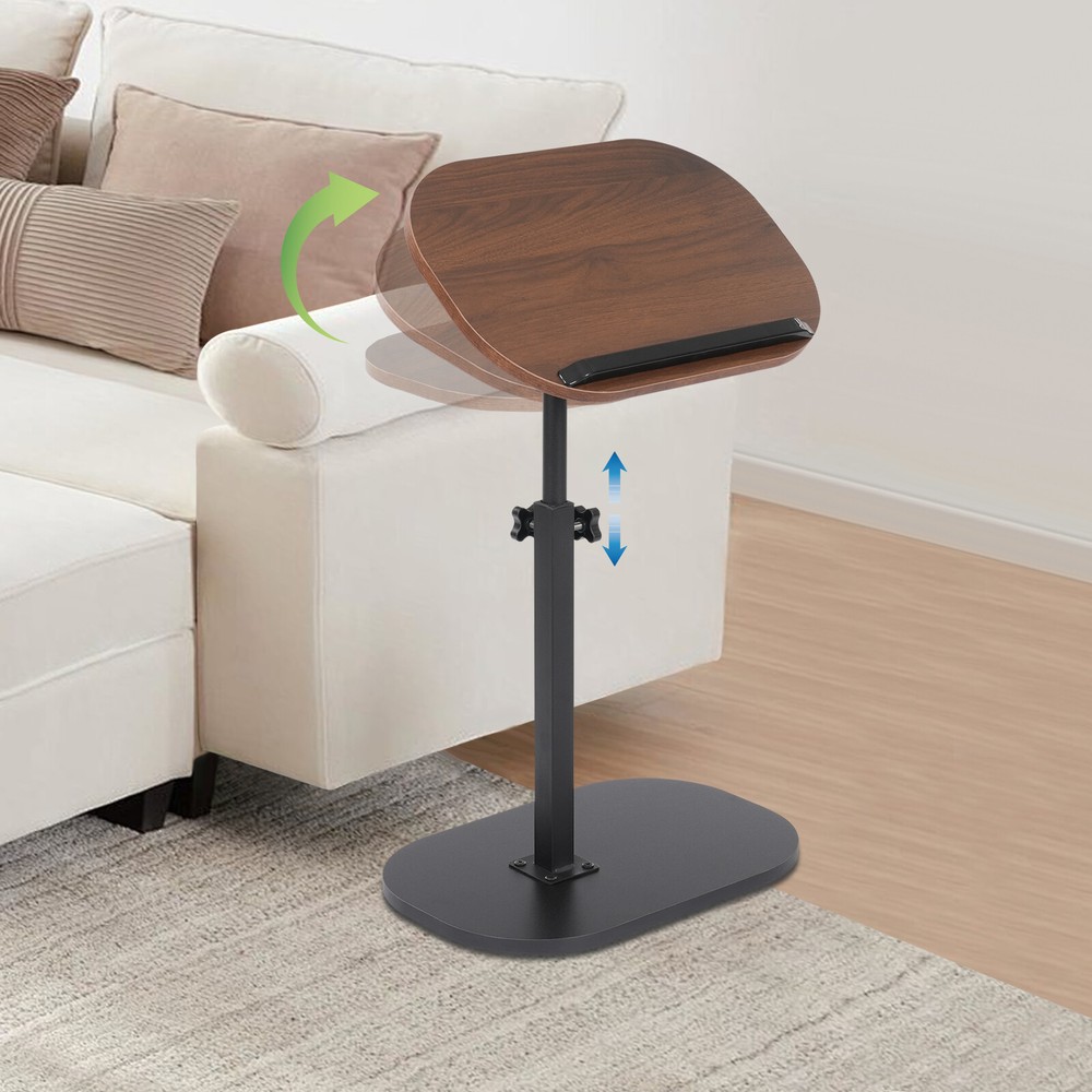 C-shaped Side Table Sofa Table for Living room&Study Height Adjustable SideTable