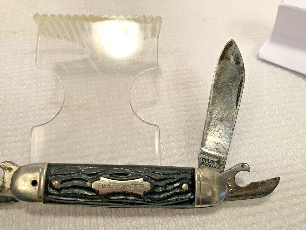 4-Blade Colonial Forest Master Knife 3 3/4" closed