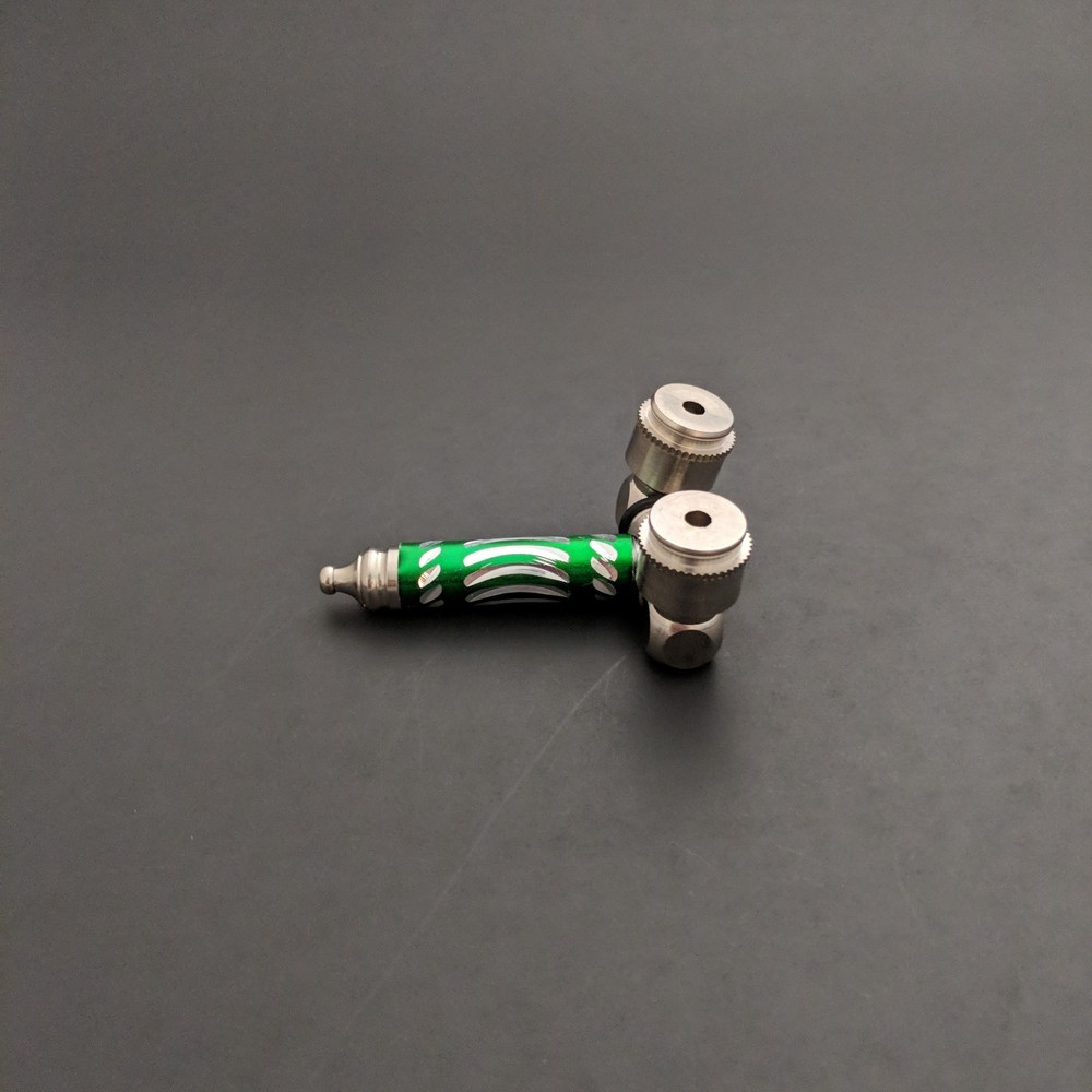 1 Metal double bowl pipe