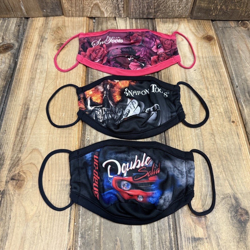 SNAP ON TOOLS CHOKO BRAND COURTESY PROTECTIVE FACE MASK 3 PACK BUNDLE