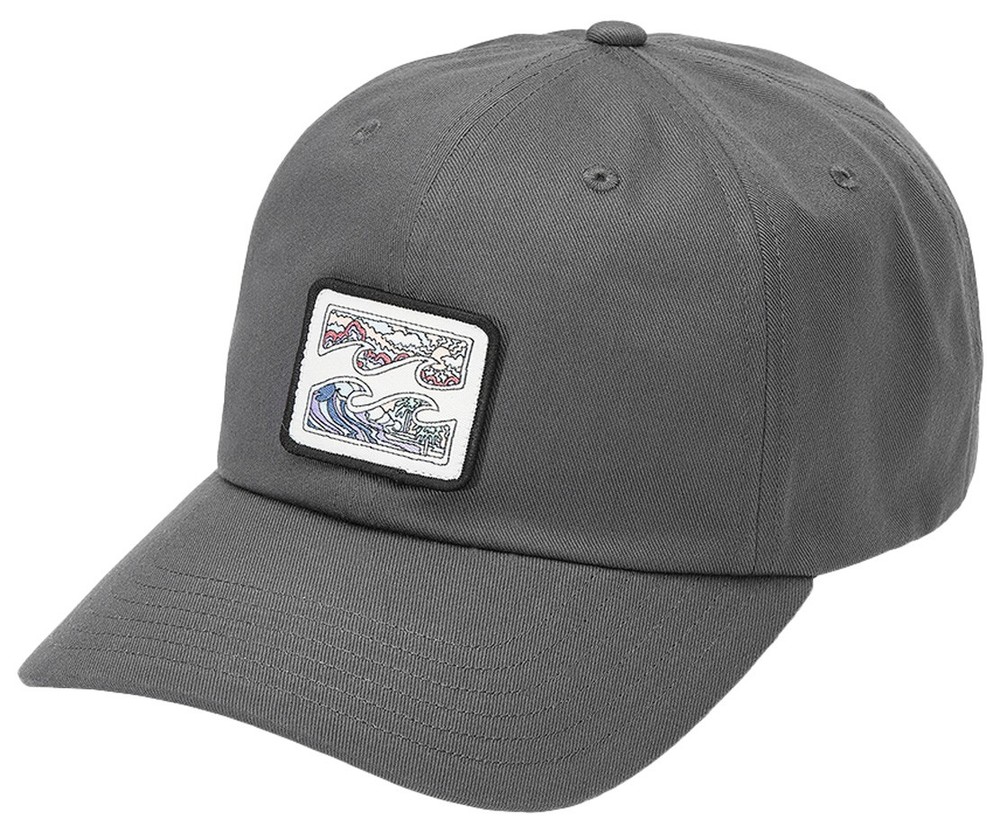 Billabong Crayon Wave Strapback Hat - Dark Grey - New