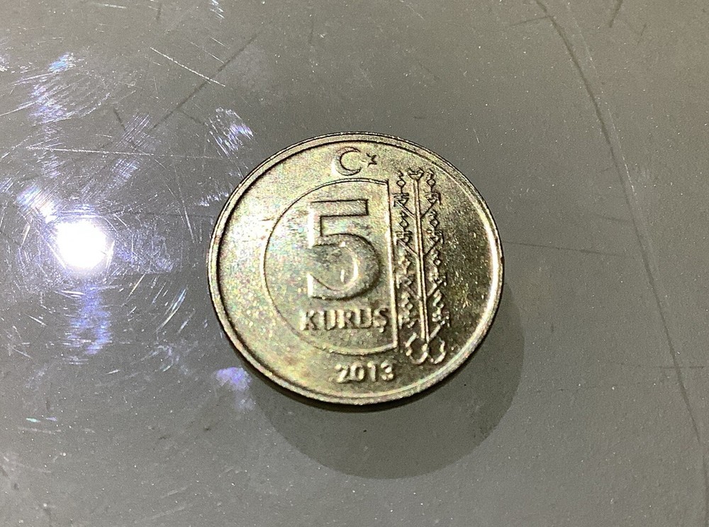 Turkey Turkiye 5 Kurus 2013 Circulated