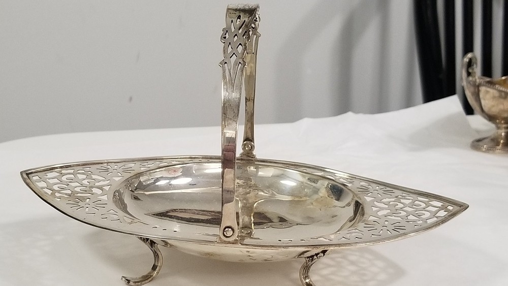 GORHAM STERLING SILVER LACY BASKET 1911