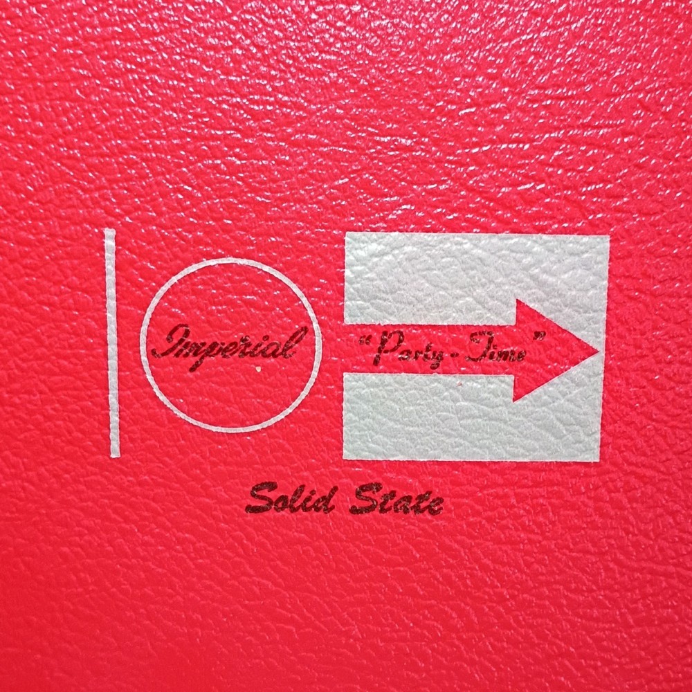 Imperial Party-Time Solid State 100 Portable Record Player Red/White