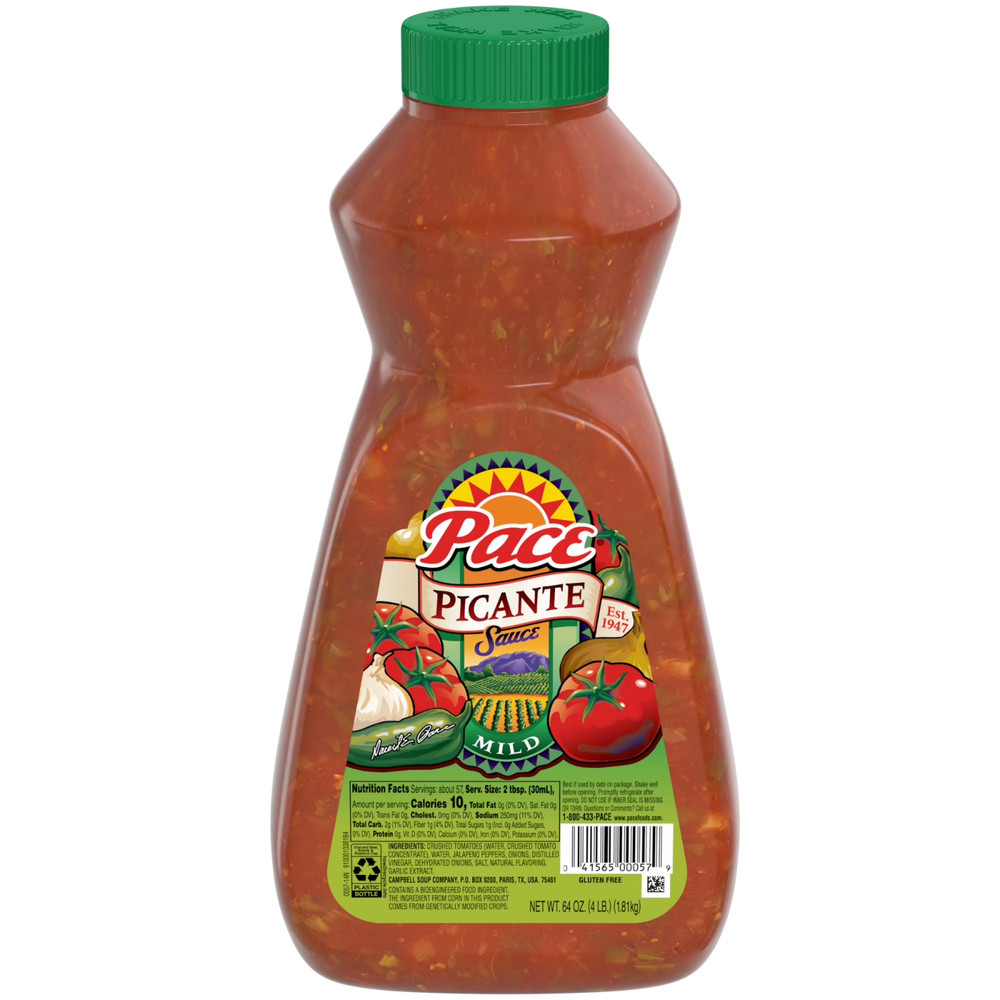 Pace Mild Picante Sauce, 64 oz Bottle