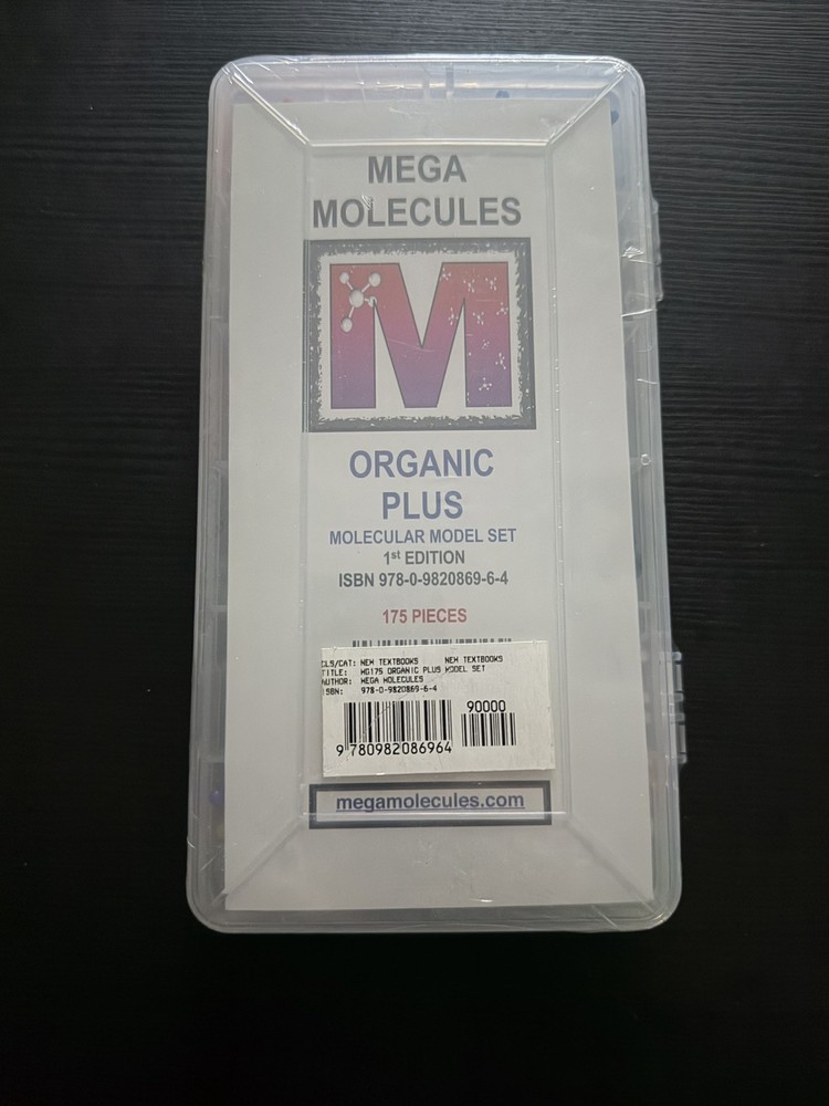 MEGA MOLECULES Organic Plus Molecular Model Set 1st Edition 175 Pieces