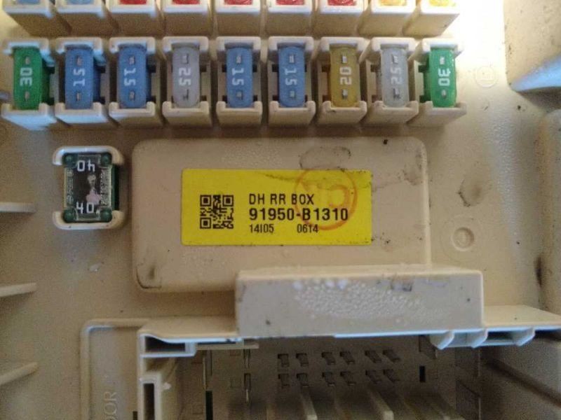 GENESIS 2015 Fuse Box Cabin 6796