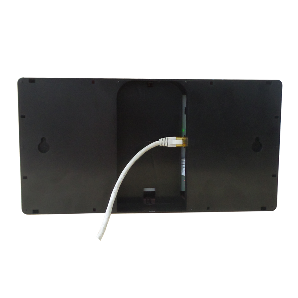 4" 4 Digit NTP Synchronized IP PoE Wall Clock, Plastic Casing