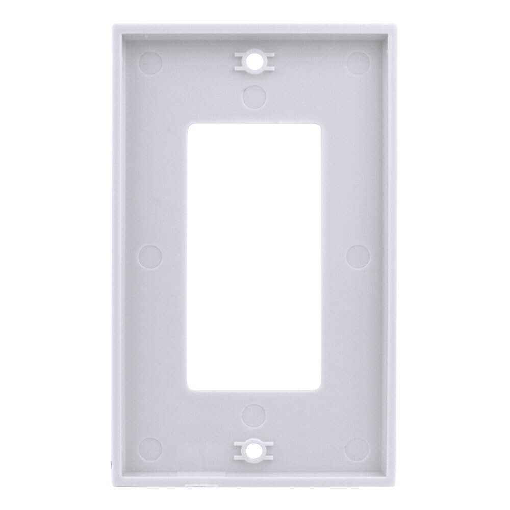 Construct Pro Decorative Single Gang Wall Plate (10-Pack, White)
