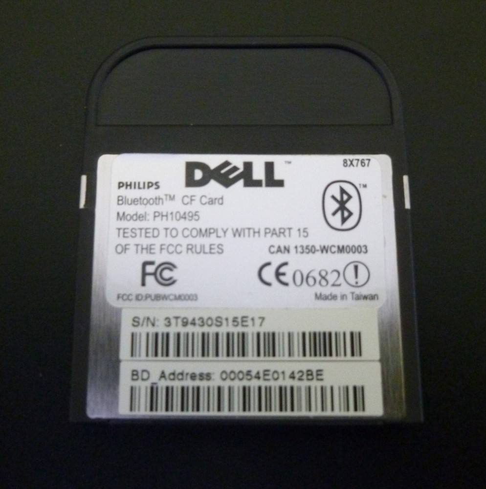 Dell True Mobile 300 Bluetooth Compact Flash Card (8X767)