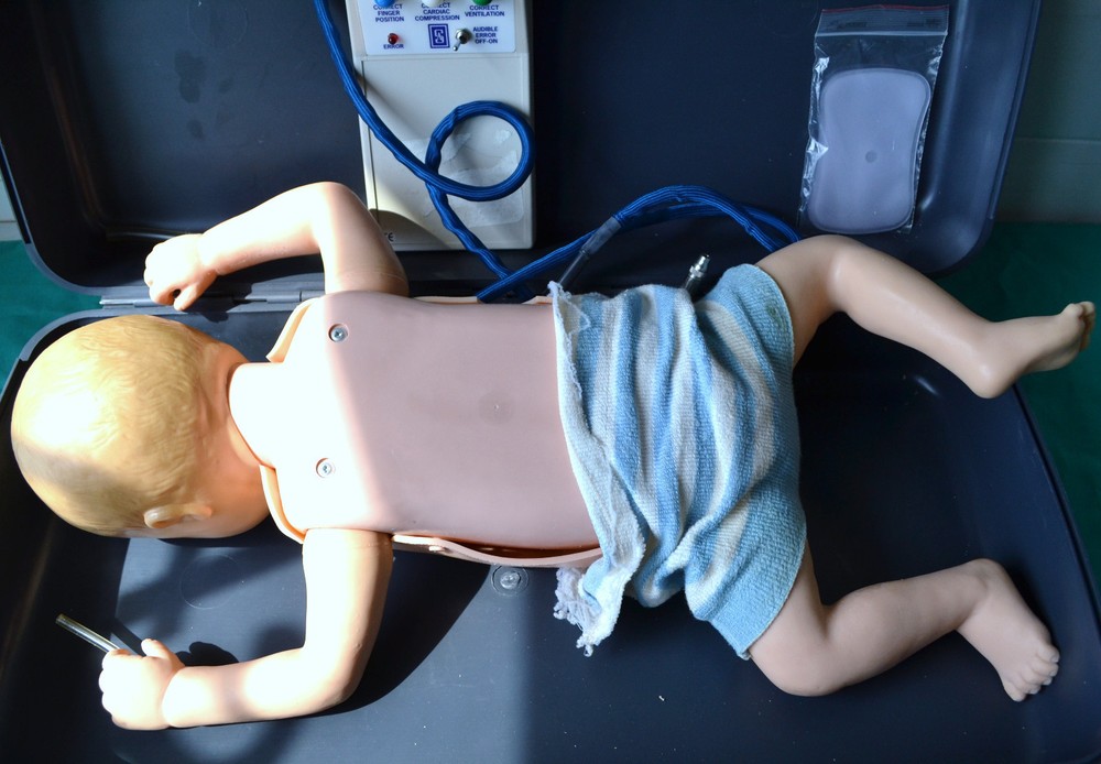 Laerdal Actronics Baby CPR Training Manikin Case & controller
