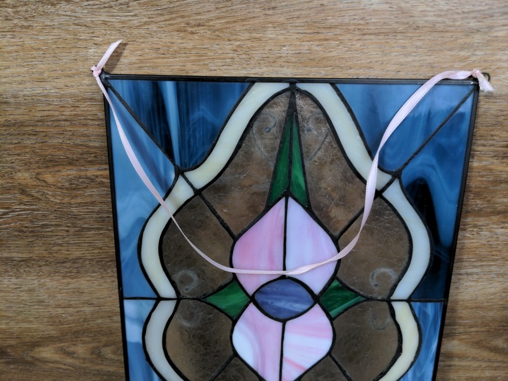 Stained Glass Light Catcher Muli- Colored 12.5" × 9.5"