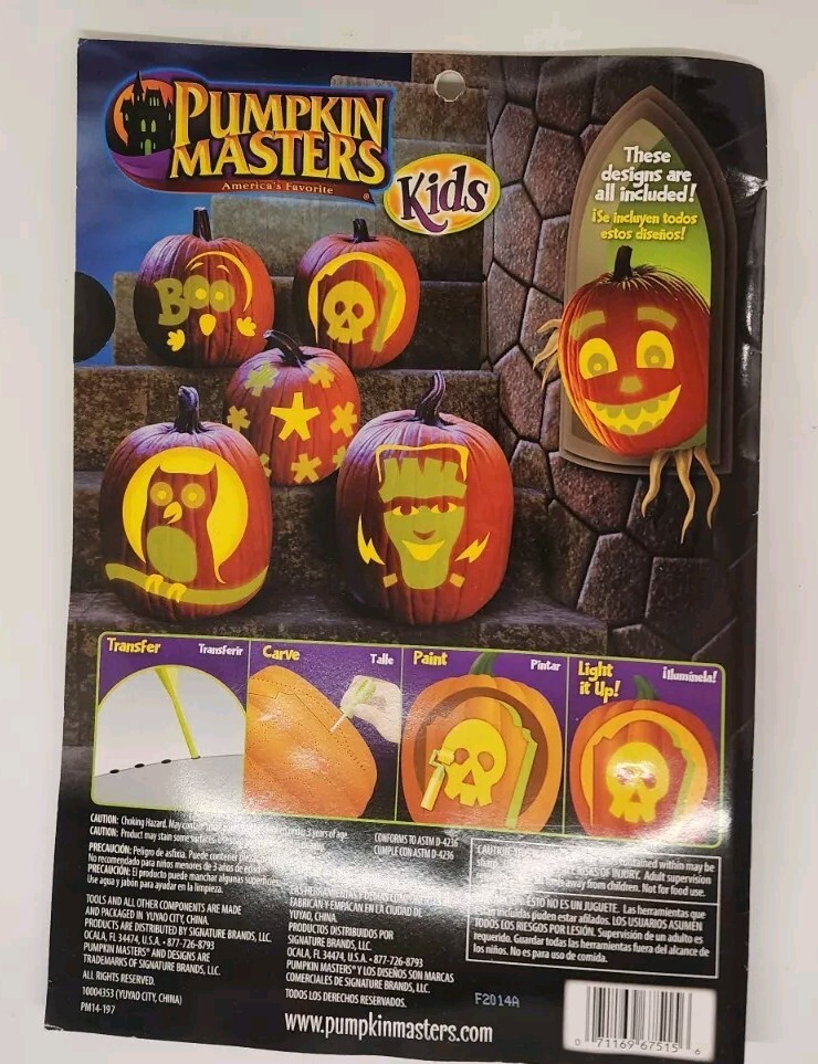 Pumpkin Masters Pumpkin Carving Kit Includes 5 Tools and Pattern Book