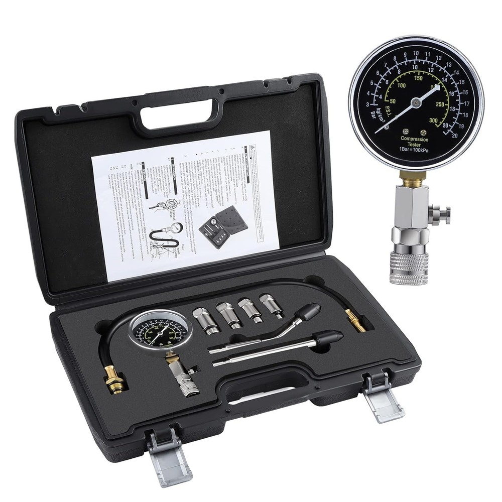 Compression Tester Compression Tester Petrol Compression Gauge, Engine Com...