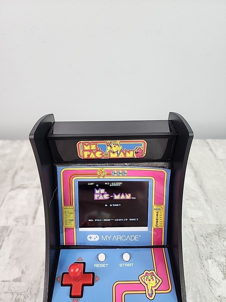 My Arcade Ms. Pac-Man Micro Player Handheld Retro Arcade Machine Tested Works