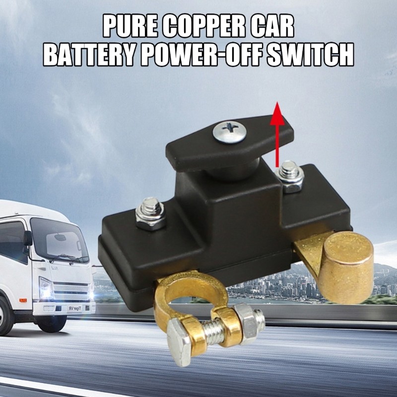 Auto Battery Cut Off Switch Battery Isolator Switch Brass for Long Term Storage