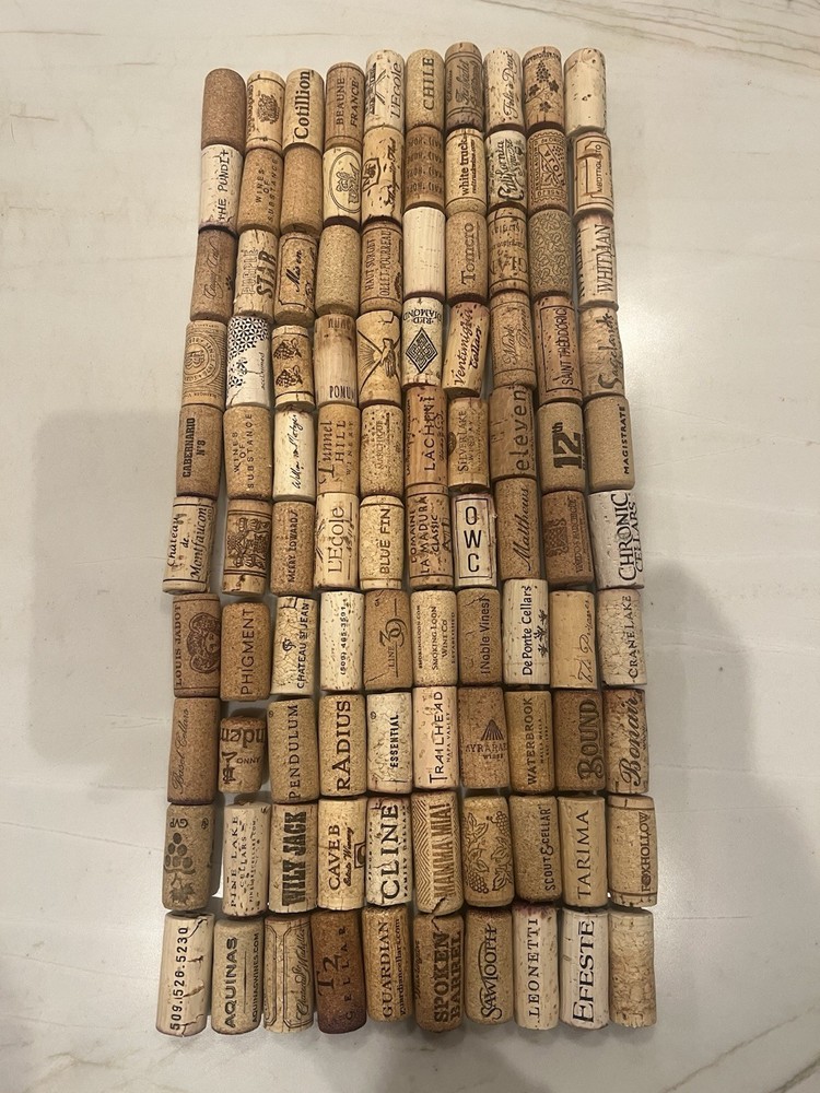Assorted Wine Corks For Crafts 100 Count, No Repeats, No Plastic (Lot #1)