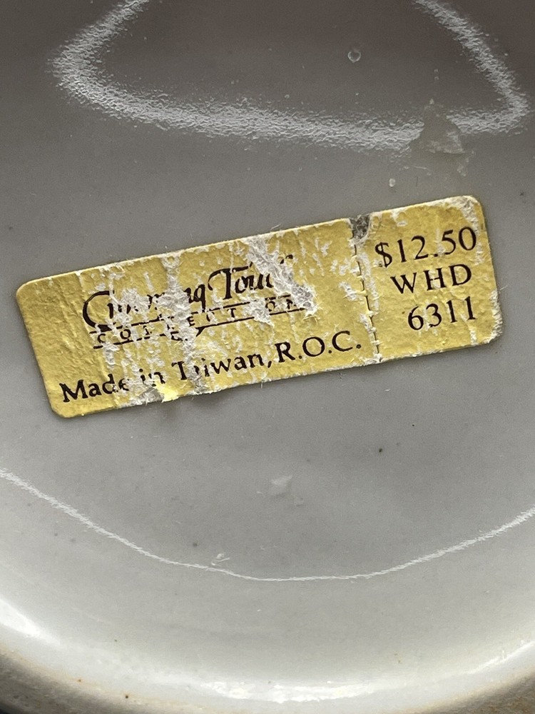 Pitcher Crowning Touch Handmade Ceramic Rustic Leaf Vintage Grey Brown Glazed