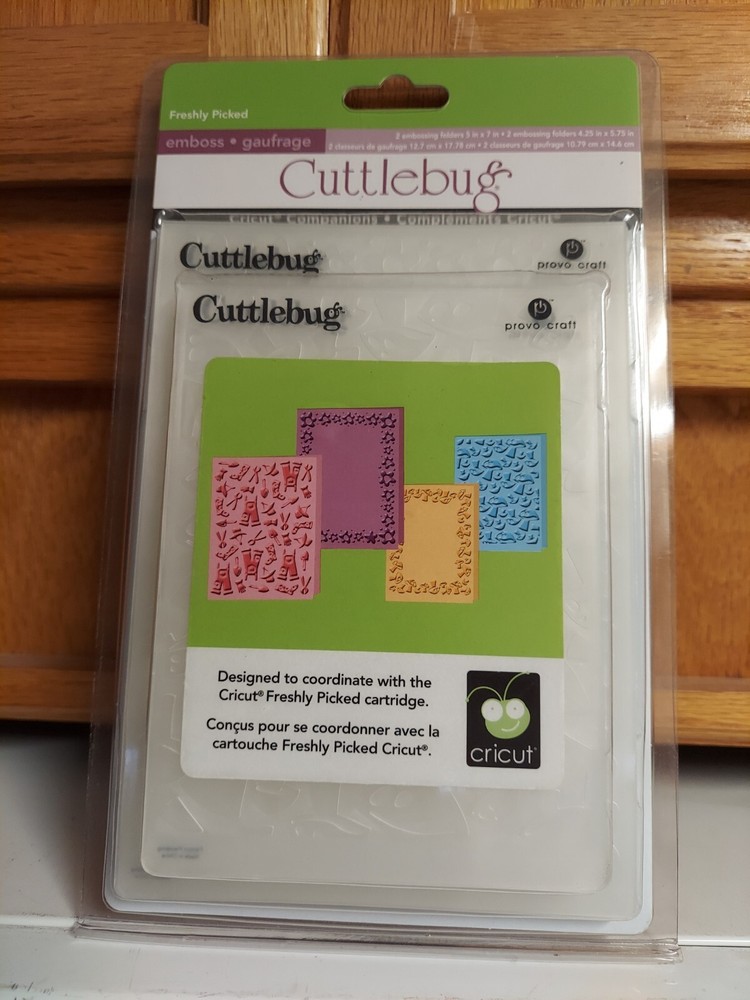 Cuttlebug Embossing Folder (4) Freshly Picked # 2000411 New NIP NOS