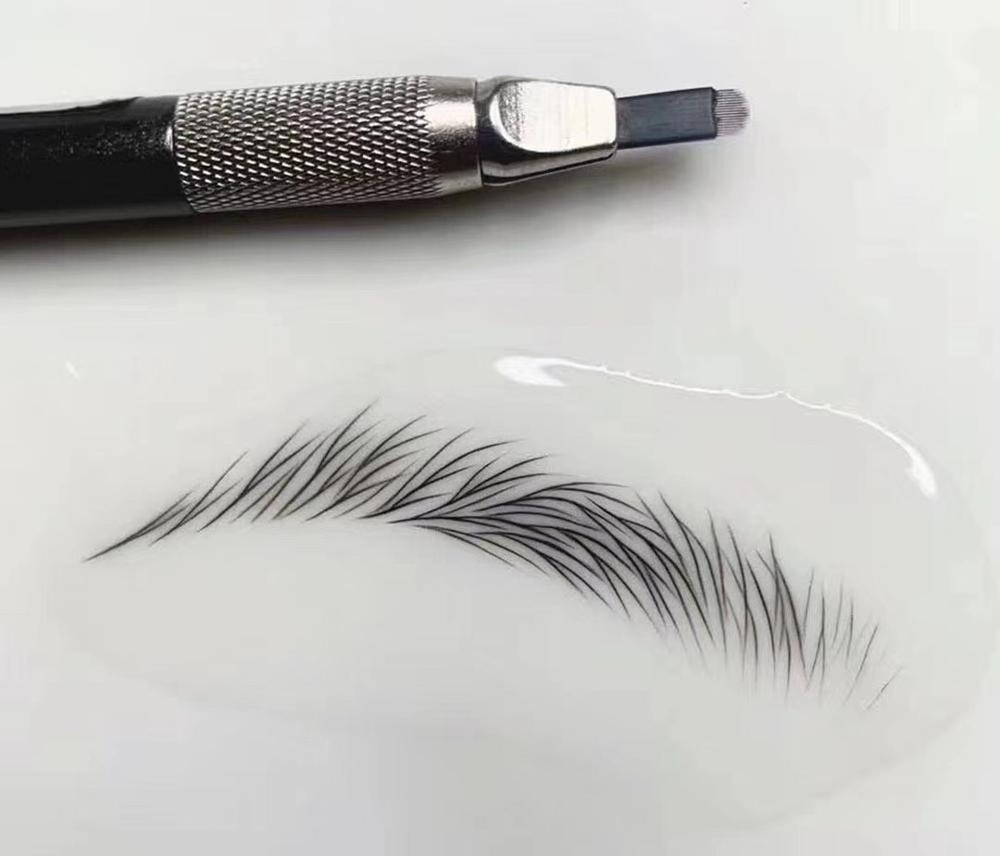 Tattoo Thin 0.18 Blades Microblading Needles Permanent Makeup Eyebrow Lip Needle