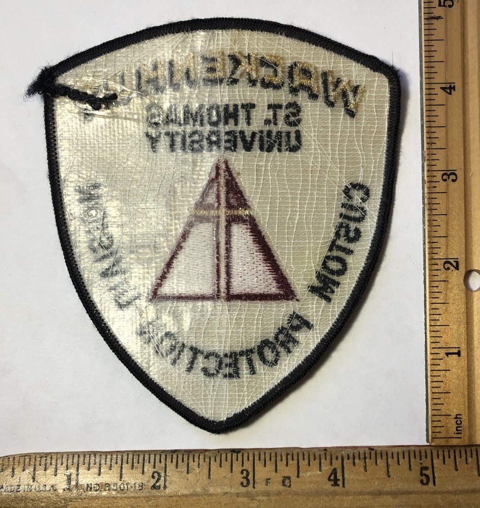 Wackenhut Custom Protection Division St. Thomas University Patch Security Guard